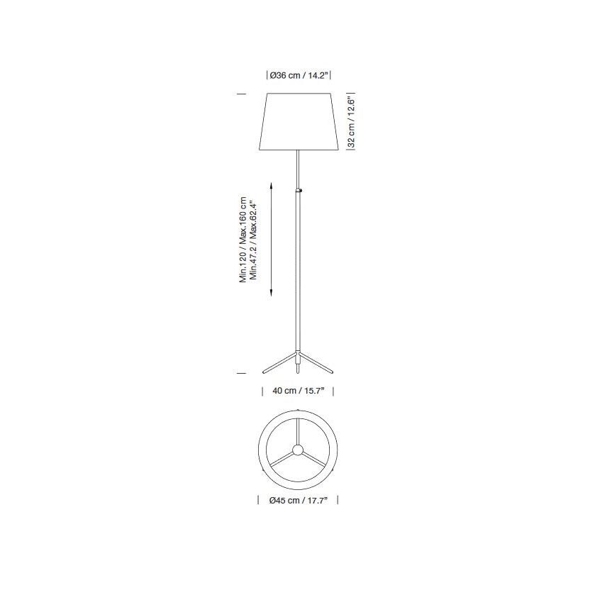 Pie de Salon G1 Floor Dimensions