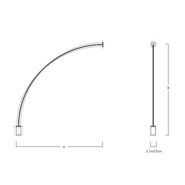 Pole 04 Floor/Wall Dimensions