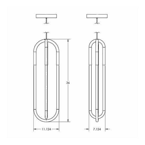 Rudi Double Loop Suspension Dimensions