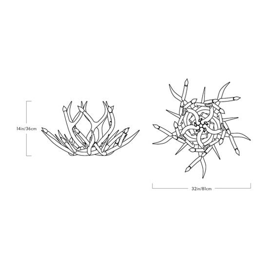 Superordinate 10 Antler Suspension Dimensions