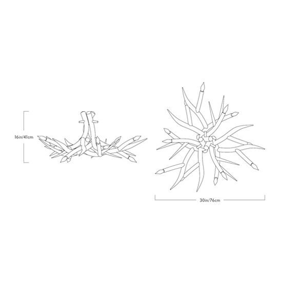 Superordinate 6 Antler Suspension Dimensions