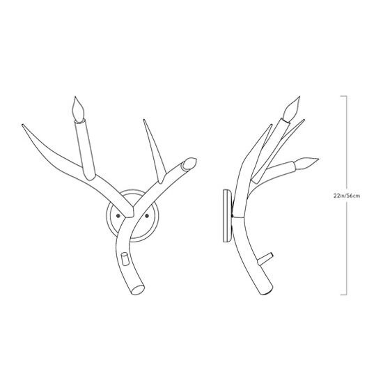 Superordinate Antler Wall Dimensions