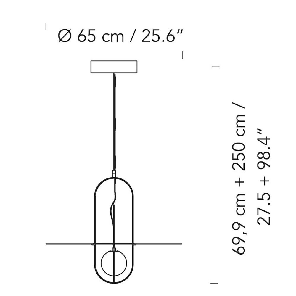 Setareh Suspension 65D with Metal Disk Dimensions