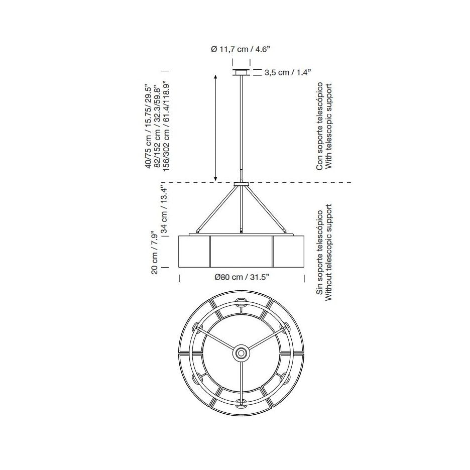 Sexta Suspension Dimensions