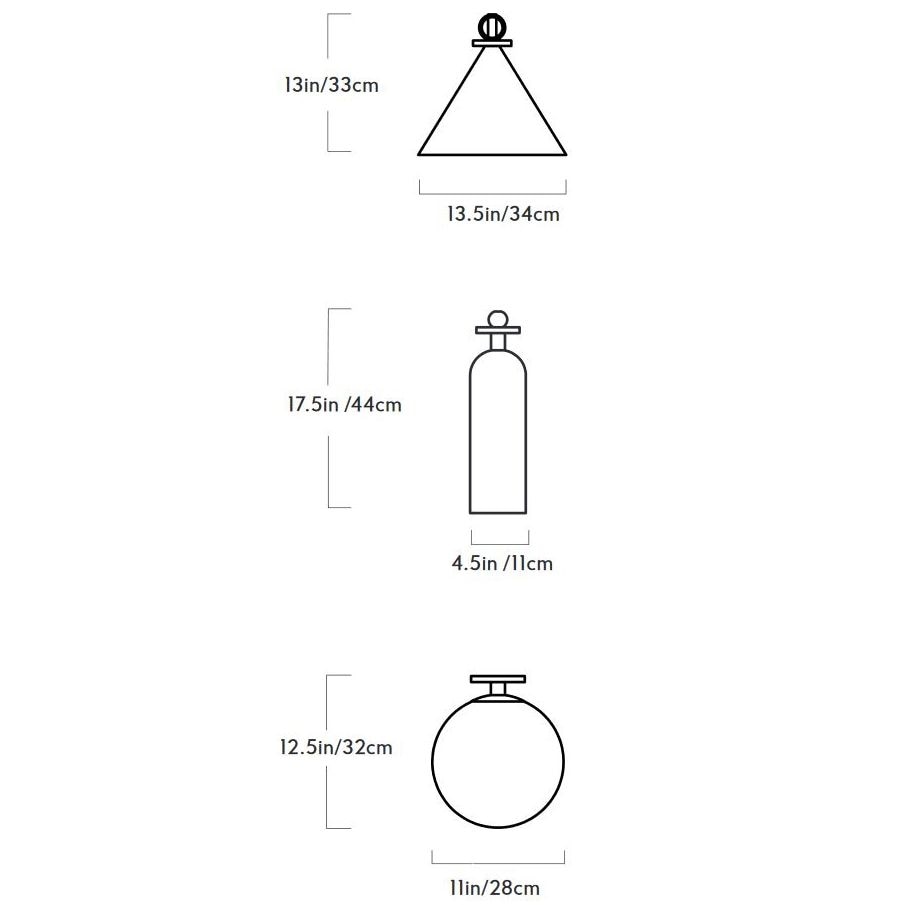 Shape Up 3-Piece Suspension Dimensions