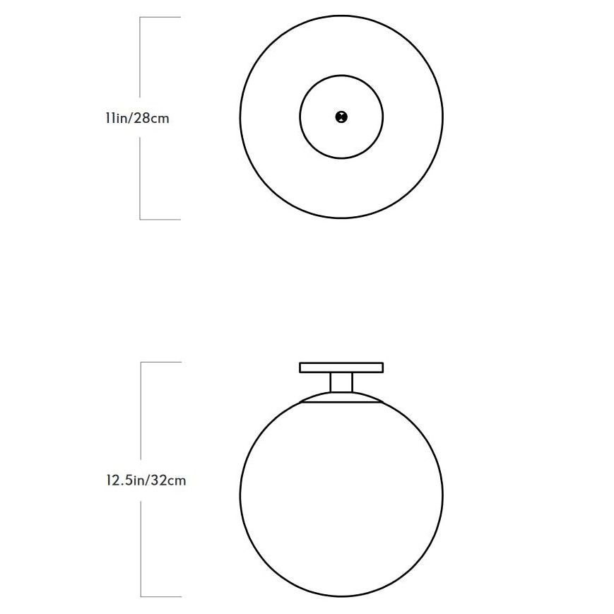 Shape Up Globe Suspension Dimensions