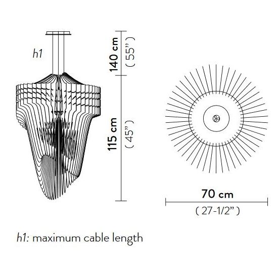 Aria Gold Suspension Dimensions