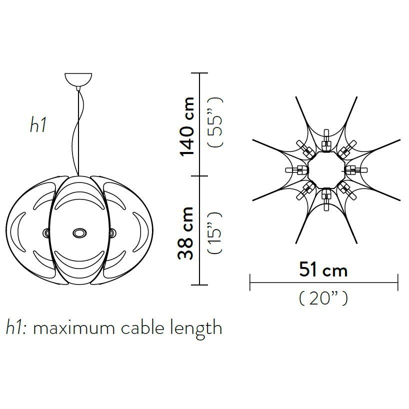 Atlante Suspension Dimensions