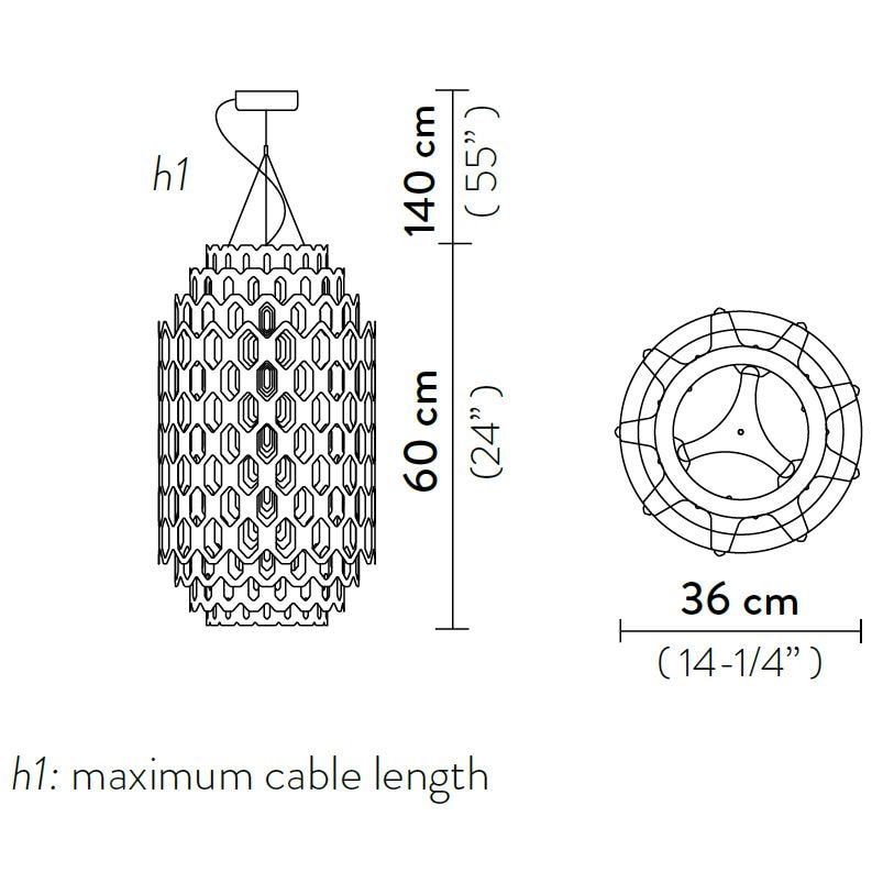 Chantal Suspension Dimensions
