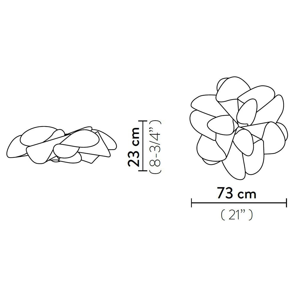 La Belle Etoile Ceiling/Wall Dimensions