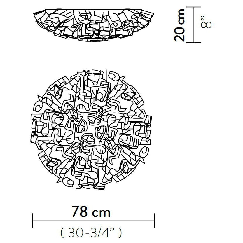 Veli Large Ceiling/Wall Dimensions