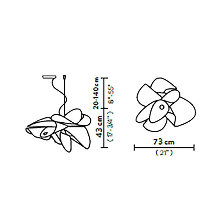 Etoile Suspension Dimensions