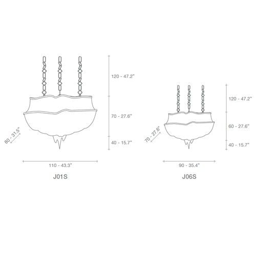 Atlantis 2 Tier Suspension Dimensions