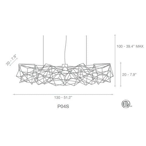 Etoile Linear Suspension Dimensions