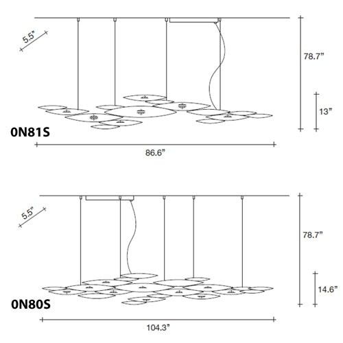 I Lucci Argentati Suspension Dimensions