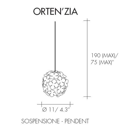 Orten'zia Sphere Suspension Dimensions