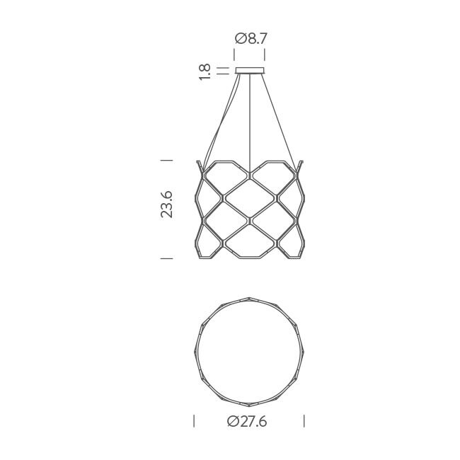 Titia Suspension Dimensions