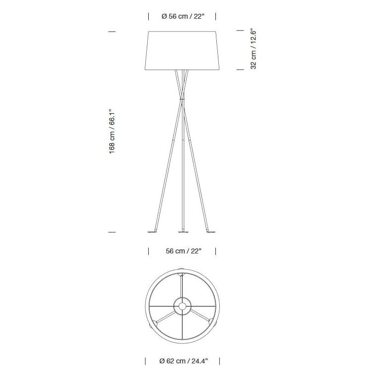 Tripode G5 Floor Dimensions