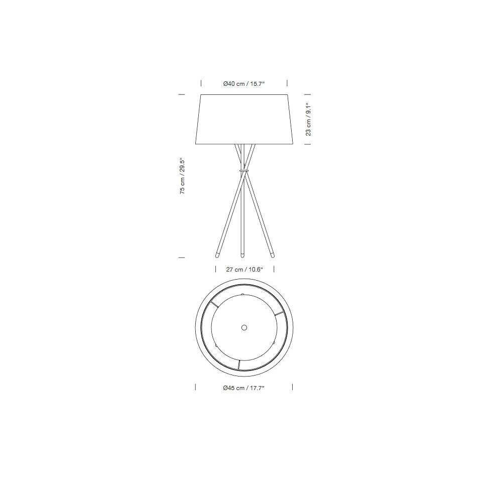 Tripode G6 Table 25th Anniversary Edition Dimensions