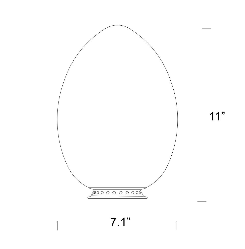 Uovo Table Dimensions