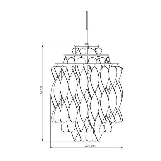 Spiral Mini Suspension Dimensions