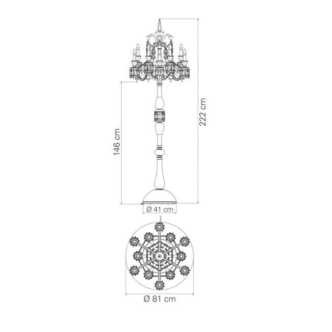 Zenith Floor 12 Light Dimensions