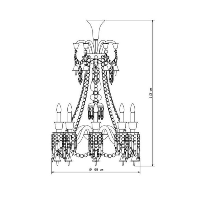 Zenith Charleston Long Suspension Dimensions