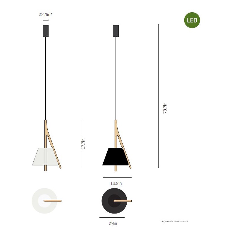 Cambo Pendant Suspension Dimensions