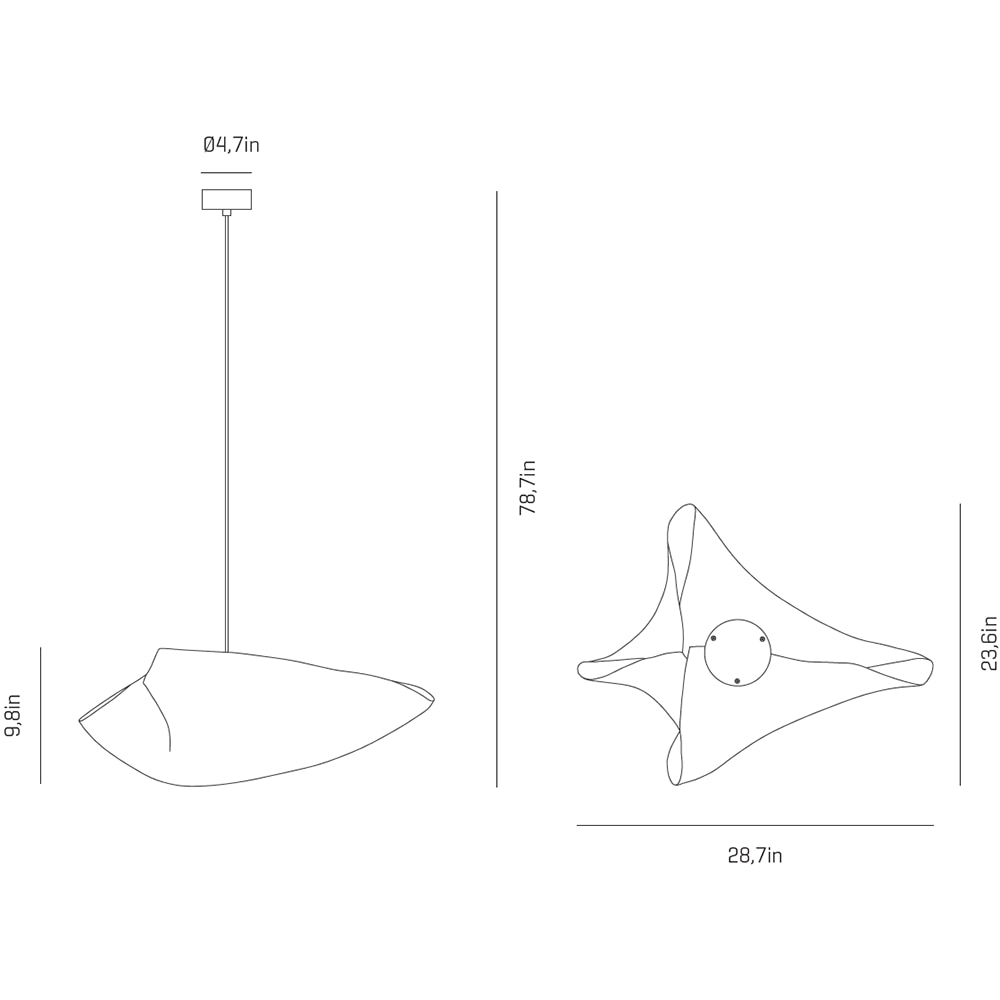 Ballet Plié Suspension Dimensions