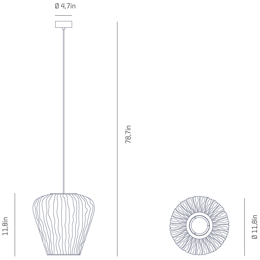 Coral Cay Suspension Dimensions
