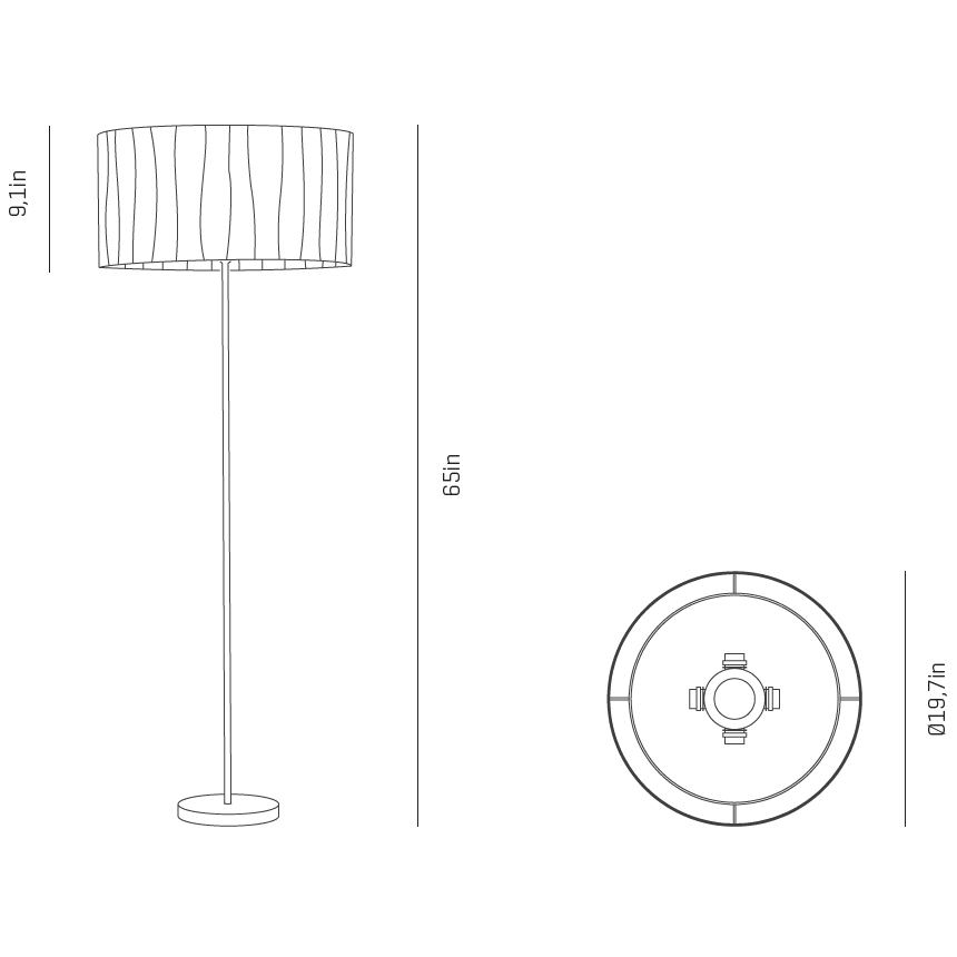 Curvas Floor Dimensions