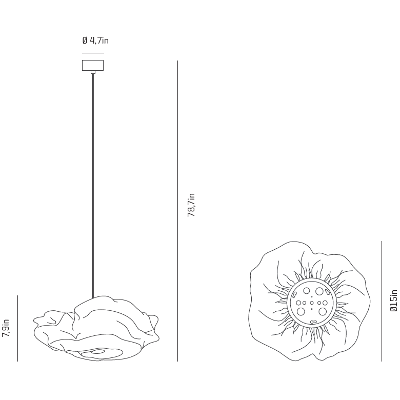 Nevo Small Suspension Dimensions