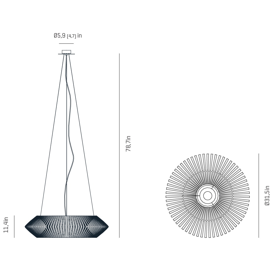 V Suspension Dimensions