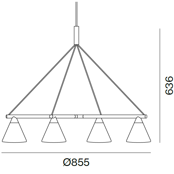 Probe Chandelier Suspension Dimensions