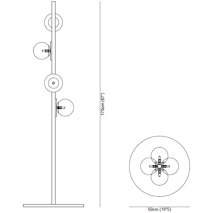 Afrodite Floor Dimensions