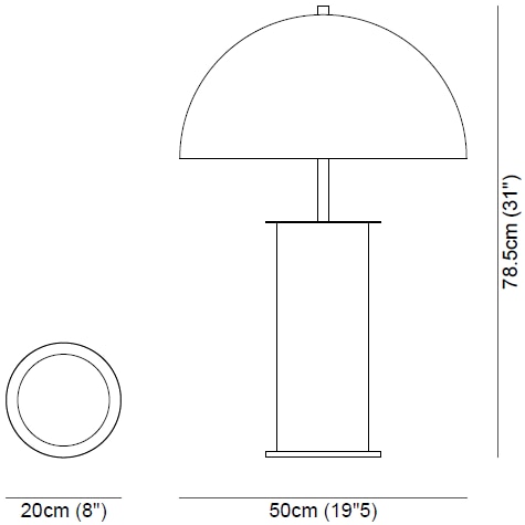 Alfa Table Dimensions