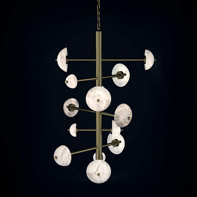 Alabastro Italiano Apollo Chandelier Suspension Suspension Lighting