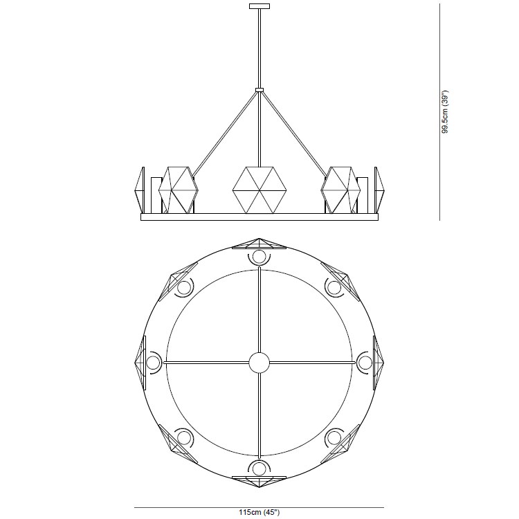 Artemide Chandelier Suspension Dimensions