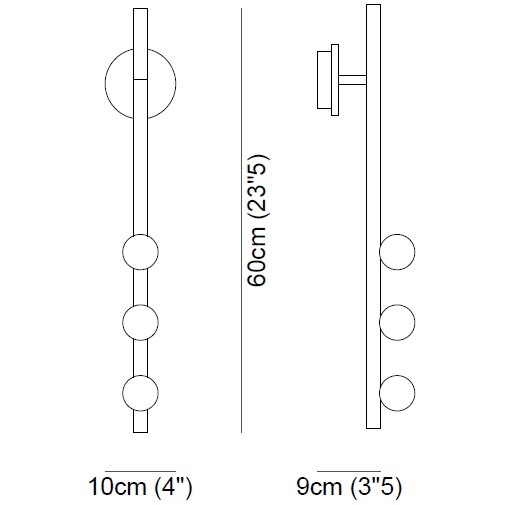 Demetra Applique Wall Dimensions