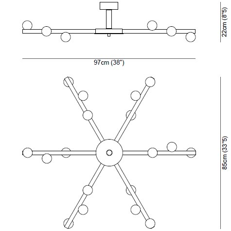 Demetra Ceiling Dimensions