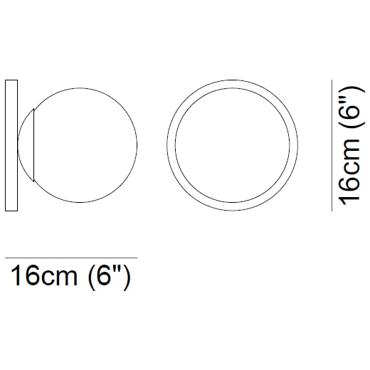 Ofione Applique Wall Dimensions