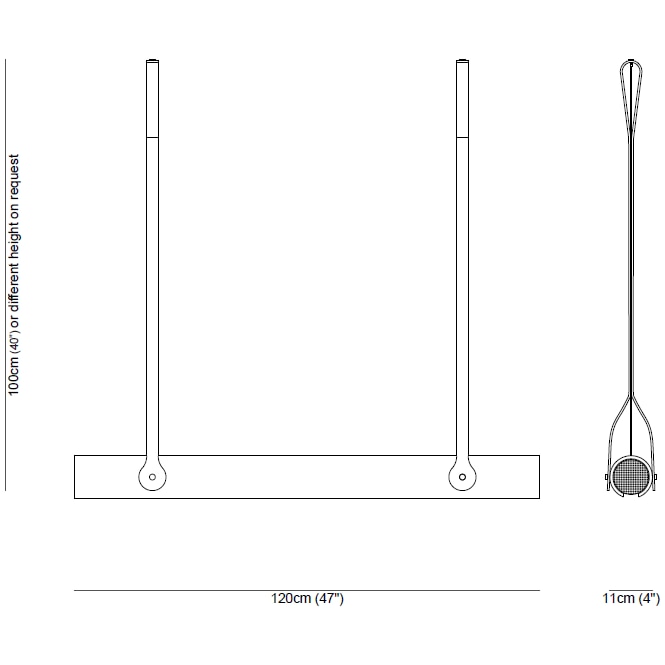 Zeus Chandelier Suspension Dimensions