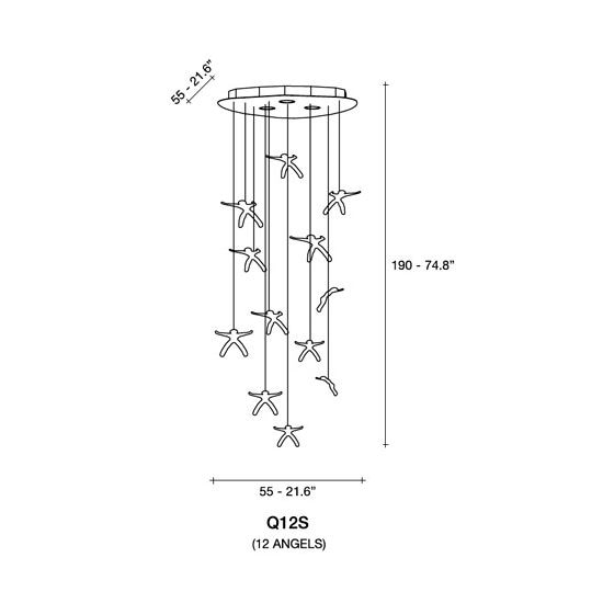 Angel Falls 12 Angels Suspension Dimensions