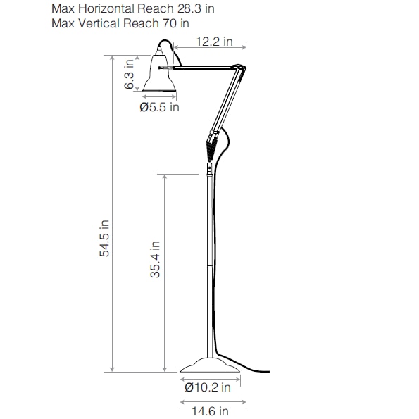 Original 1227™ Floor Dimensions