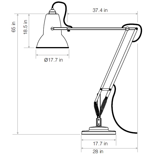 Original 1227™ Giant Floor Dimensions