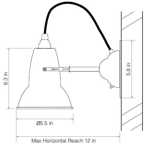 Original 1227™ Wall Dimensions