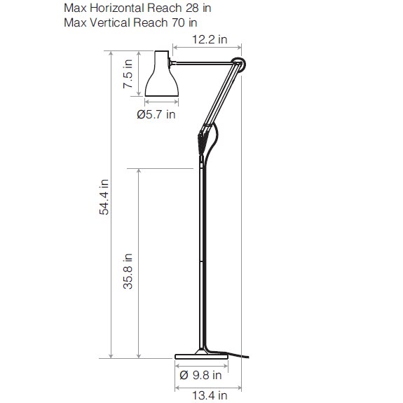 Type 75™ Floor Dimensions