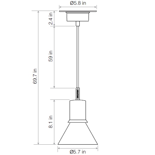 Type 80™ Pendant Suspension Dimensions
