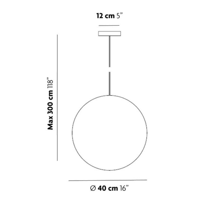Knitted Falling 16 Suspension Dimensions