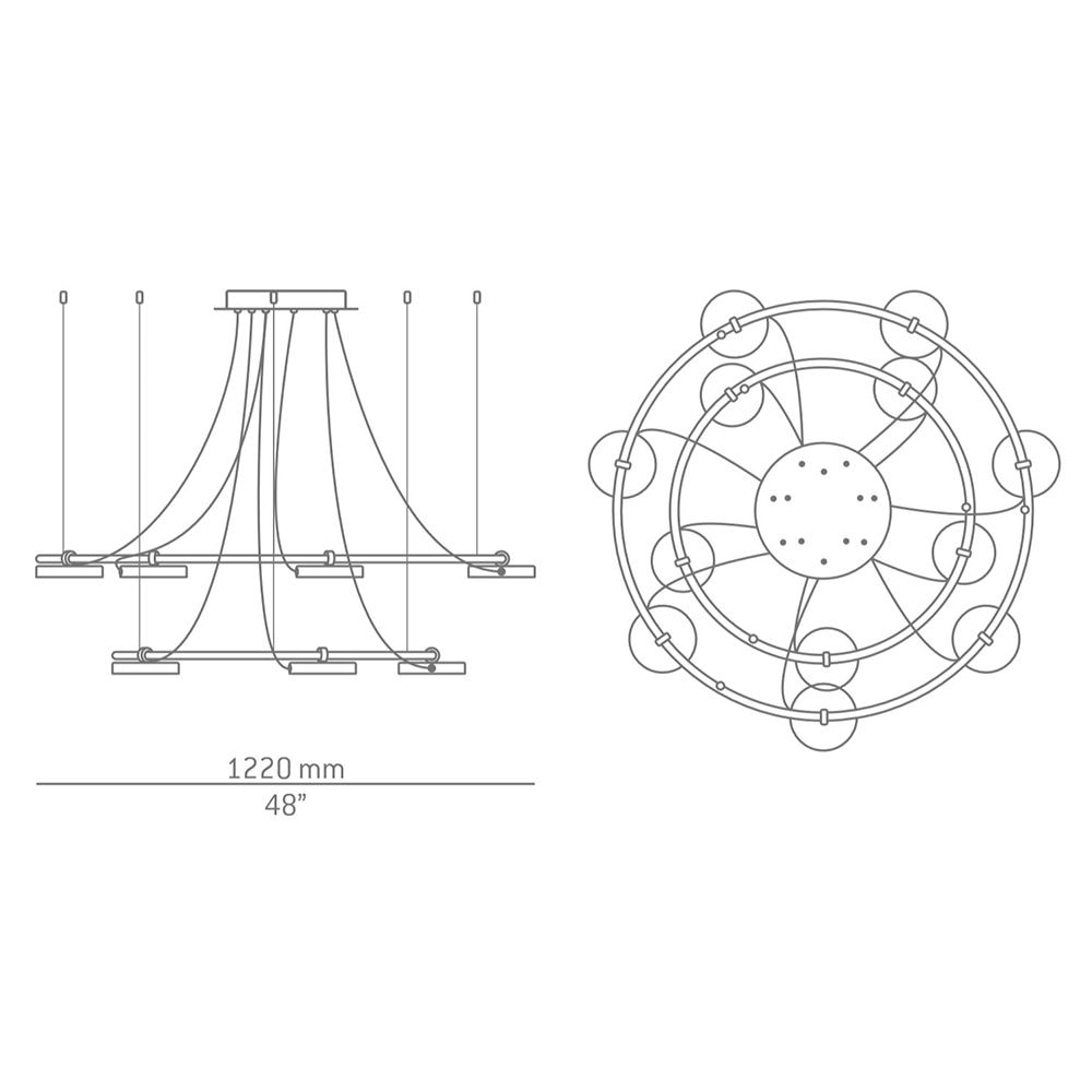 Aro R40.1M1L Composition Suspension Dimensions